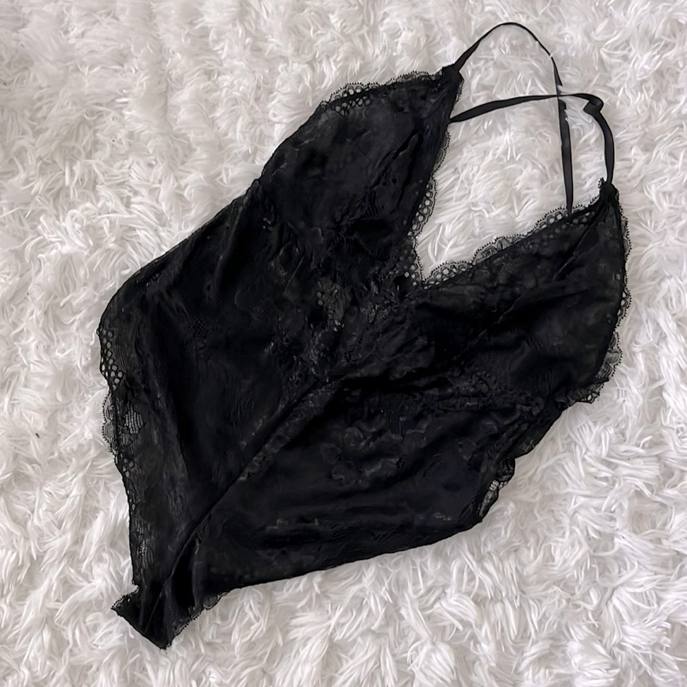Black lace bodysuit